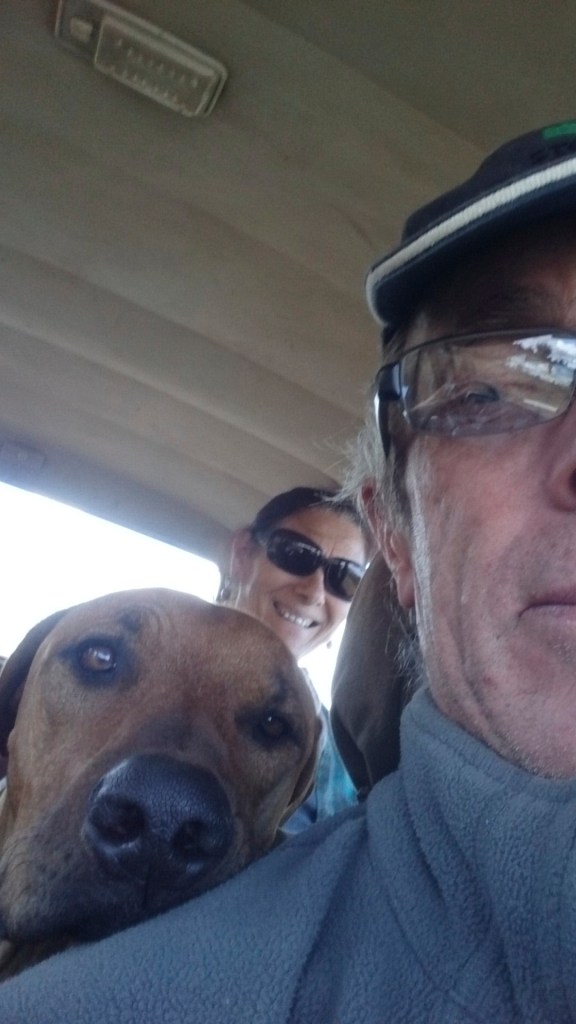 Me in the middle, the human on the right and June at the back